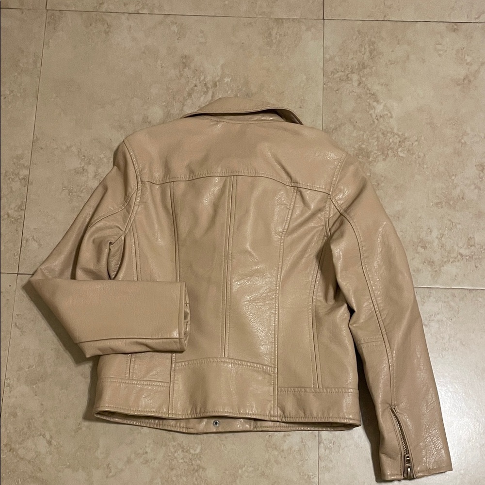 Blank NYC Beige Leather Jacket - Picture 5 of 11